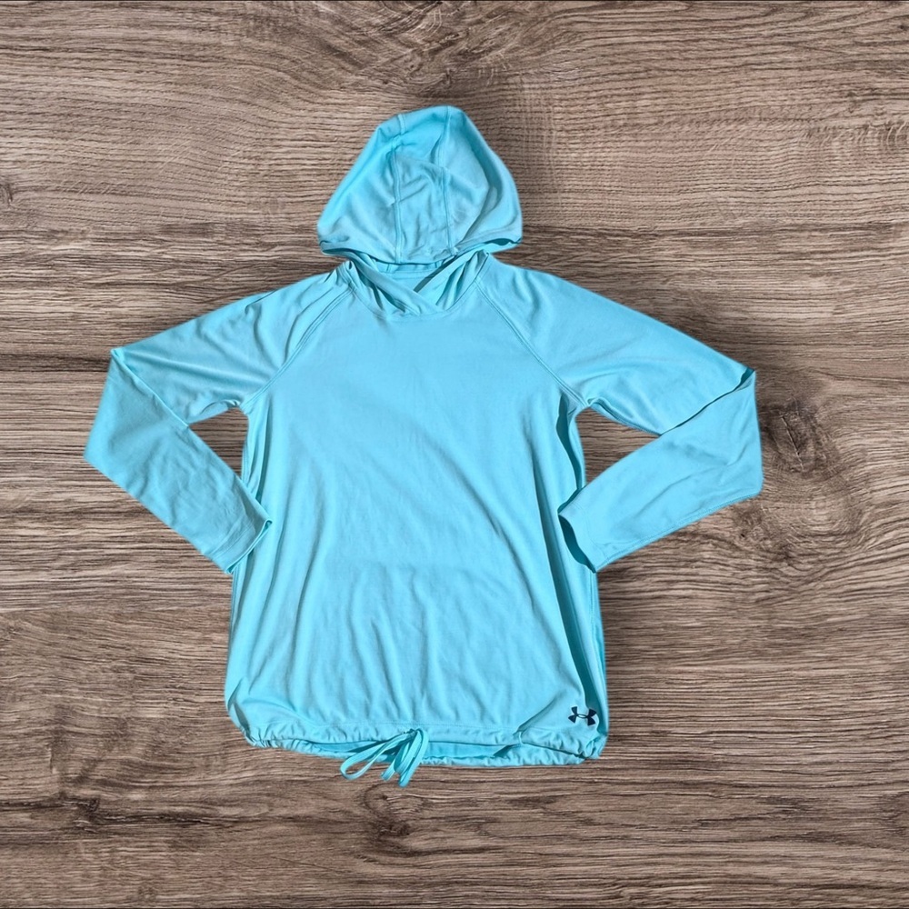 Women’s Under Armour Lightweight‎ Aqua Hooded Long Sleeve Top
